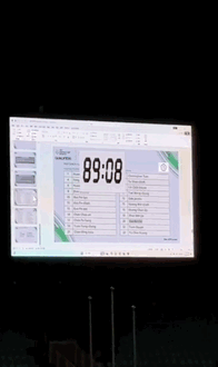 师从陶喆？中国台北亚洲杯预选赛现场大屏PPT演示换东谈主经过