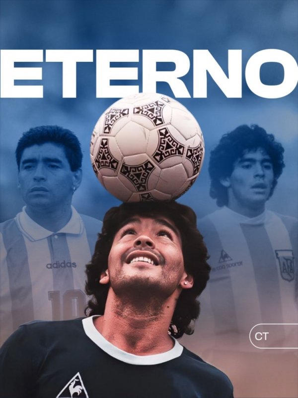 不朽据说！马拉多纳65岁生辰，阿根廷足协主席社媒晒海报缅想