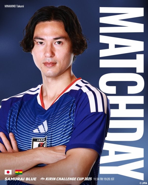 互相交手日本5胜3负，日本公布战加纳赛前海报：南野拓实入镜