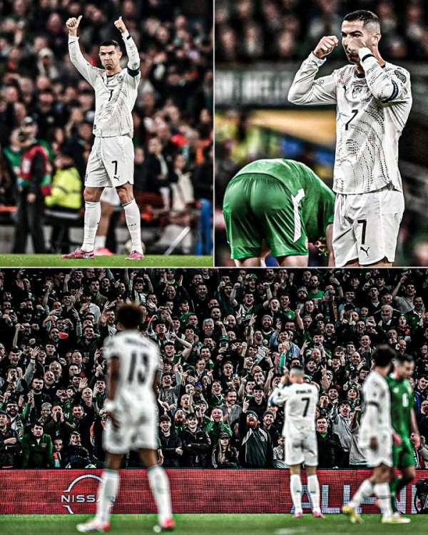 22年国度队生计首红！40岁C罗国度队226场143球46助，吃32黄1直红